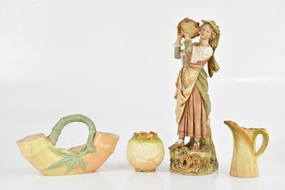 Lot 1934 - ROYAL DUX; a ceramic figure of a maiden...