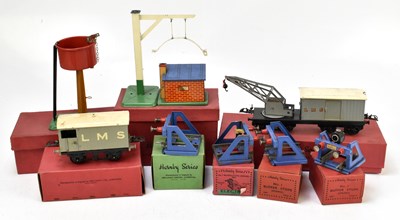 Lot 263 - HORNBY; a collection of O gauge railway items