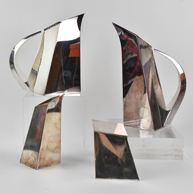 Lot 1137 - PAMPALONI; a modern stylish angular 925 silver...