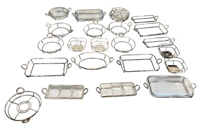 Lot 1120 - A large quantity of silver plated tureens,...