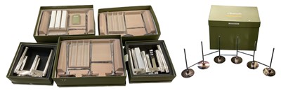 Lot 1111 - CHRISTOFLE; a six branch silver plated...