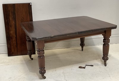 Lot 233 - A Victorian mahogany wind-out extending dining...
