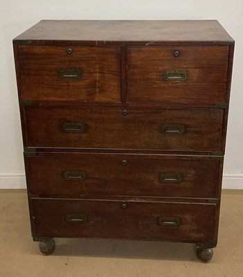 Lot 735 - W DAY, 353 STRAND, LONDON: a 19th century teak...