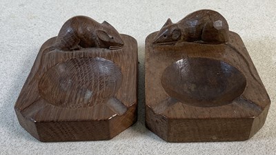 Lot 172 - WORKSHOP OF ROBERT 'MOUSEMAN' THOMPSON; two...