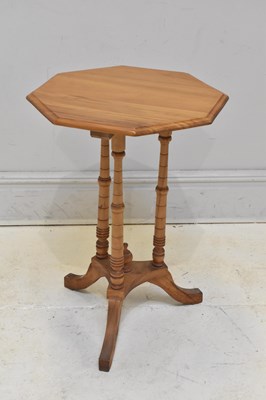 Lot 109 - A modern pine octagonal topped occasional...