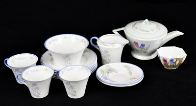 Lot 615 - SHELLEY; a thirteen piece part tea services...