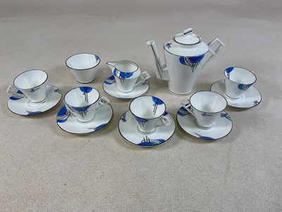 Lot 417 - FOLEY; an Art Deco designed porcelain abstract...