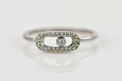 Lot 2415 - IN THE MANNER OF MESSIKA; a white metal dress...