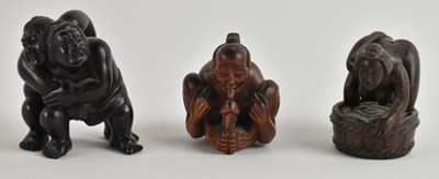 Lot 1071 - Three late 19th/early 20th century Japanese...