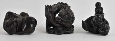 Lot 1074 - Three late 19th/early 20th century Japanese...