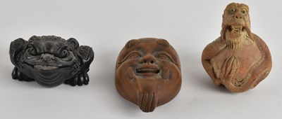 Lot 1075 - Three late 19th/early 20th century Japanese...