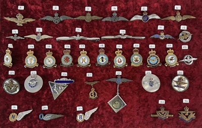 Lot 235 - SWEETHEART BADGES, RAF & RELATED; a group of...