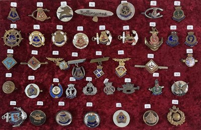 Lot 236 - SWEETHEART BADGES, NAVY RELATED; a group of...