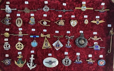 Lot 253 - SWEETHEART BADGES; a group of thirty-four...