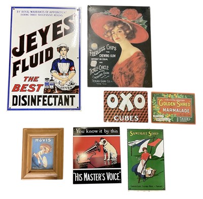 Lot 299 - A collection of seven reproduction enamelled...