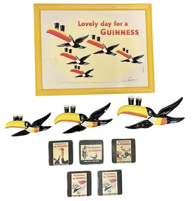 Lot 294 - CARLTON WARE; a set of three Guinness...