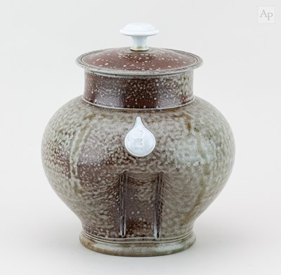 Lot 675 - STEVE HARRISON (born 1967); a salt glazed jar...