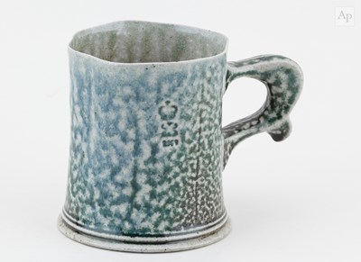 Lot 676 - STEVE HARRISON (born 1967); a salt glazed mug,...