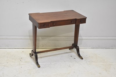 Lot 218 - A Regency mahogany inverted breakfront single...