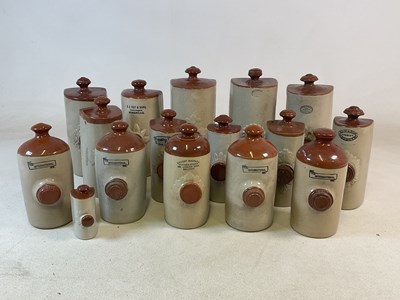 Lot 447 - A quantity of stoneware bed warming bottles,...