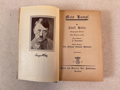 Lot 501 - An English translation of Mein Kampf, written...
