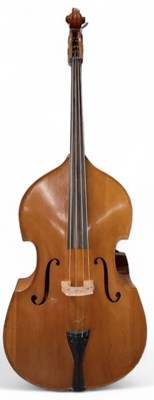 Lot 374 - A modern Romanian full size double bass,...