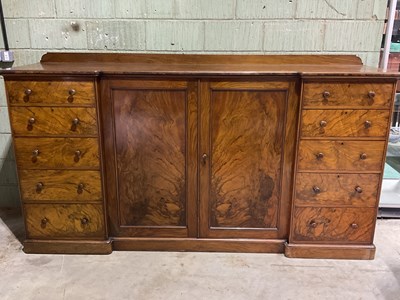 Lot 740 - HOLLAND & SON; a large pollard oak and figured...