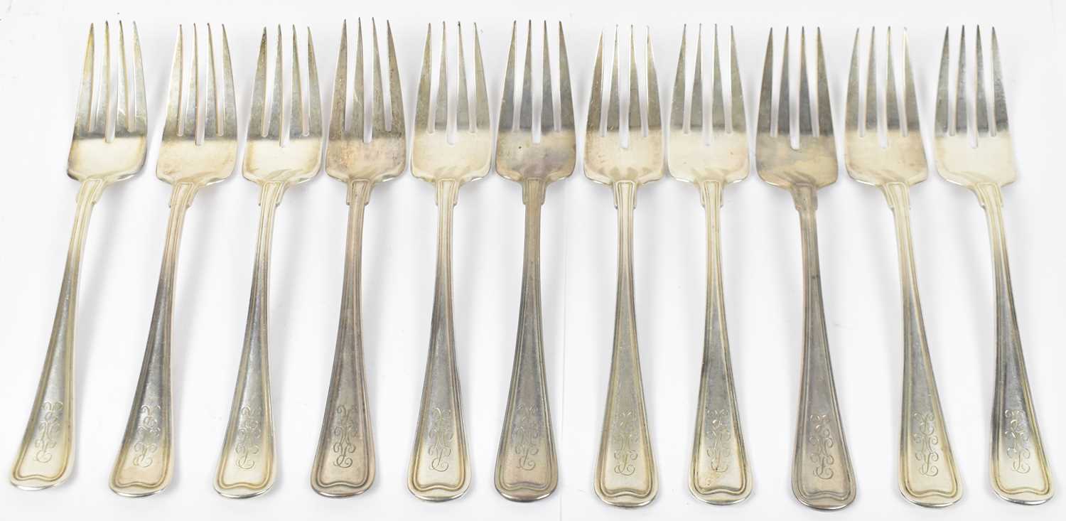 Lot 431 - SPAULDING & CO; a set of eleven sterling...