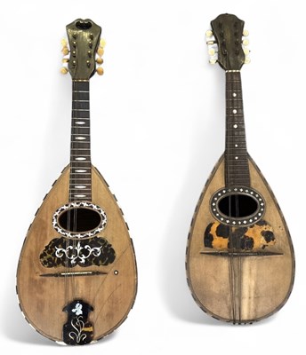 Lot 388 - Two late 19th century mother of pearl, ebony...