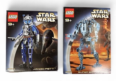 Lot 485 - LEGO; two Star Wars sets comprising 8011 Jango...