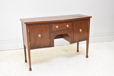 Lot 270 - A 19th century bowfront sideboard with single...
