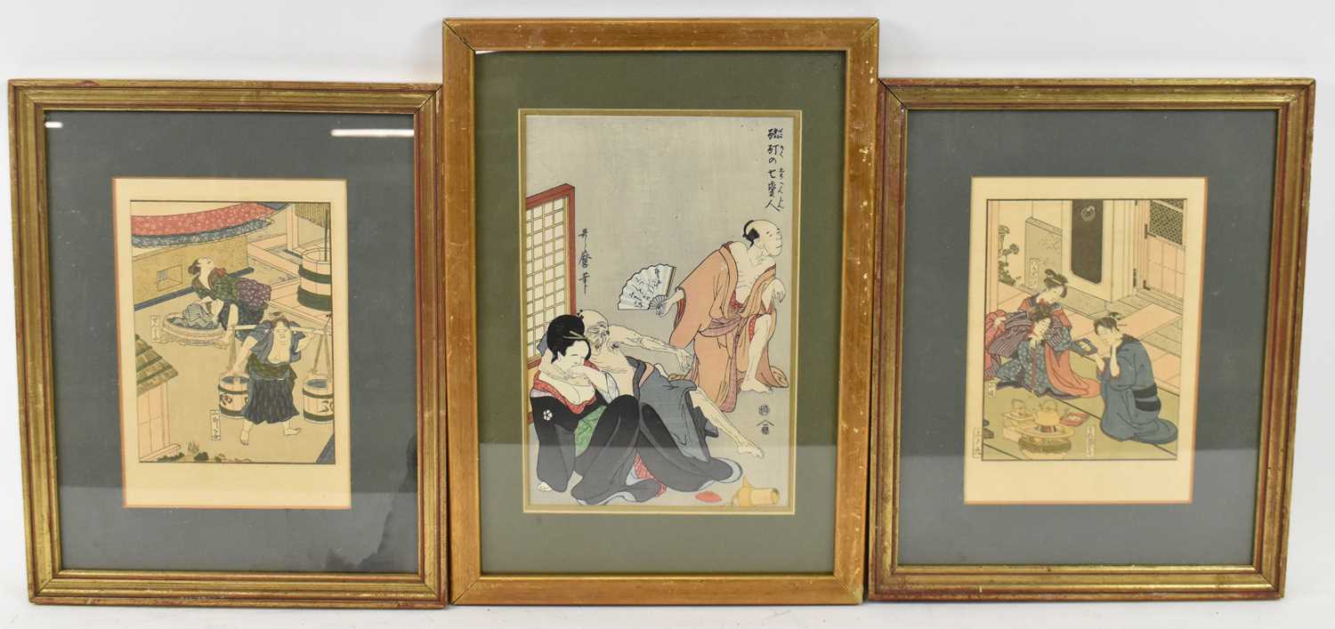 Lot 205 - A group of three early 20th century Japanese...