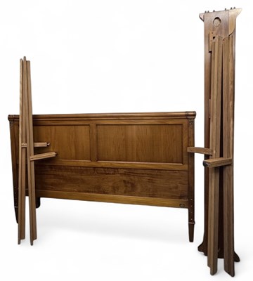 Lot 13 - AND SO TO BED; a reproduction cherrywood brass...