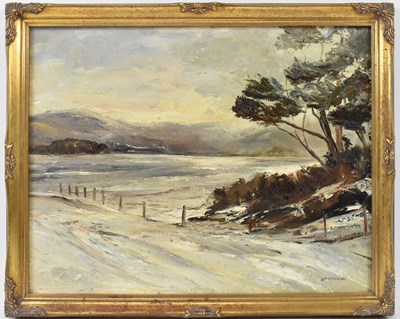 Lot 159 - D P CANNON; oil on board, lock scene, signed...