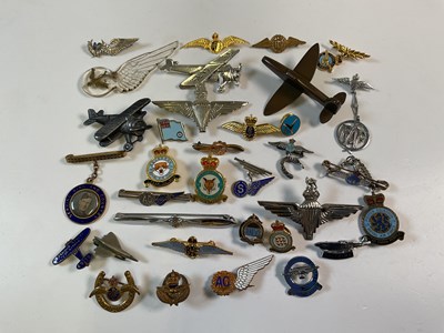 Lot 294 - SWEETHEART BADGES, RAF & RELATED; a group of...