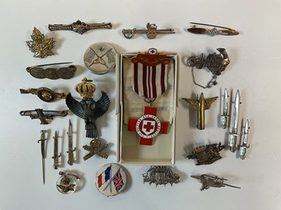Lot 295 - SWEETHEART BADGES; twenty-five miscellaneous...