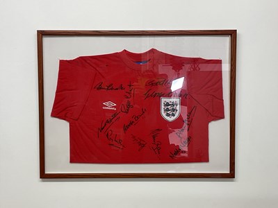 Lot 213 - ENGLAND 96 WORLD CUP WINNERS; a replica shirt...