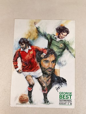 Lot 220 - GEORGE BEST; a rare signed poster for the...