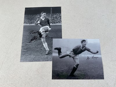 Lot 226 - MANCHESTER UNITED; two black and white...