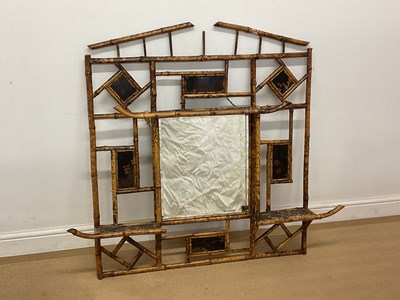 Lot 793 - A set of Aesthetic Movement bamboo shelves...