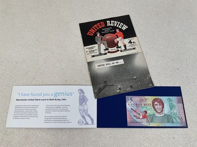 Lot 225 - MANCHESTER UNITED; a programme for the game...