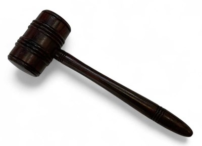 Lot 330 - An early 20th century rosewood auctioneer's...