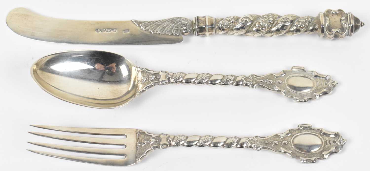 Lot 441 - FRANCIS HIGGINS II; a Victorian hallmarked...