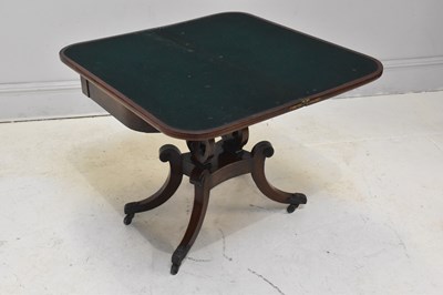 Lot 239 - A late Regency/George IV mahogany and ebony...