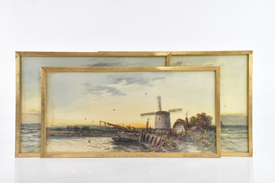 Lot 509 - F WATSON; a pair of watercolours, maritime...
