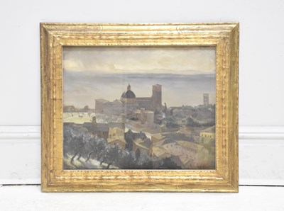 Lot 571 - CHARLIE CUNDALL; oil on board, ‘Duomo Assisi’,...