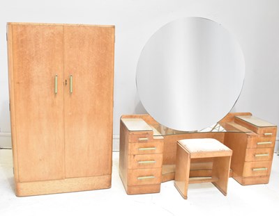 Lot 47 - An Art Deco bird's eye maple single wardrobe,...