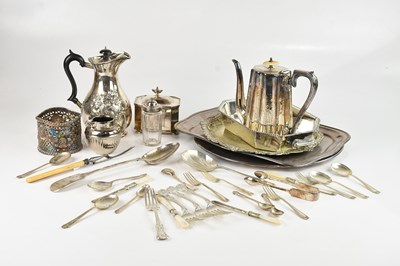 Lot 13 - A collection of plated items including coffee...