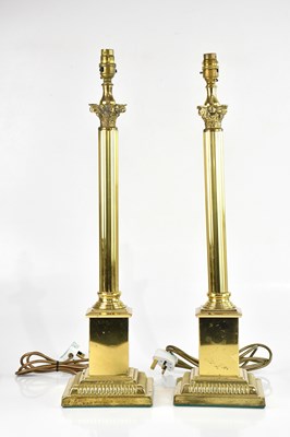 Lot 2031 - A pair of modern decorative Corinthian column...