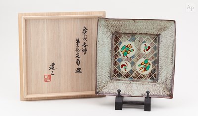 Lot 710 - TATSUZO SHIMAOKA (1919-2007); a square...